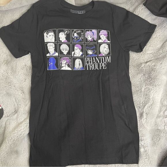 NWOT Black Hunter X Hunter Phantom Troupe Graphic T-Shirt size XS spider 🕷️ - Picture 2 of 7